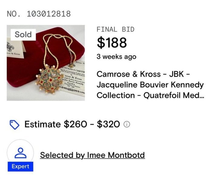 Camrose & Kross - Gold-plated - Necklace - Vintage JBK Celtic - Image 5