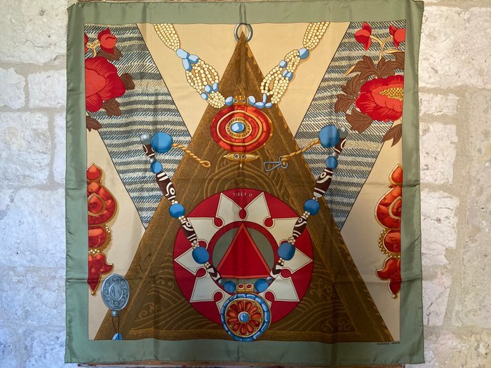 Hermès - « Tibet II » par Cathy Latham 2002, jamais réédité - Scarf - Image 2