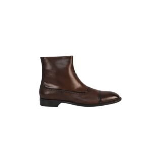 TESTONI - 8 UK - 42 IT - "Piuma" Brown Ankle Boot Shoes Calf - Loafers - Size: EU 42 - New in box