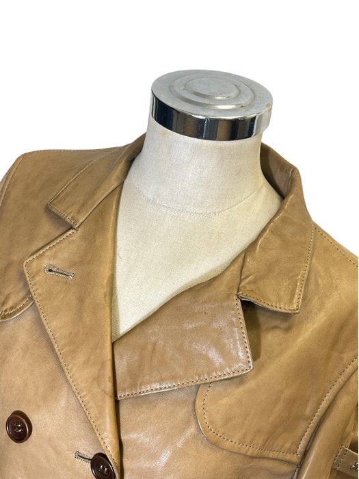 PEUTEREY Glamour Jacket Coat Genuine 100% Leather Exclusive Chic Collection Tg. M - Slim Fit - Coat - Image 5