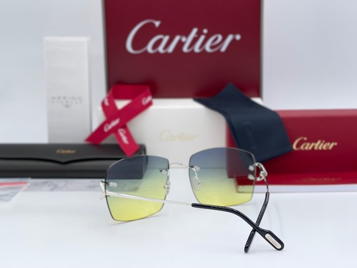 Cartier - New Piccadilly Silver Gold Planted 18k (No Customs Duties) - Sunglasses - Image 6