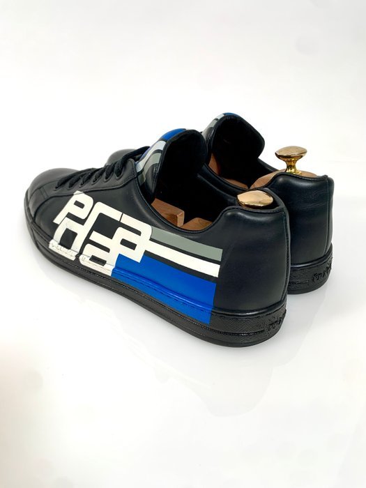Prada Low-top Sneaker black/blue/white 4E 3409 UK 9 - In Box - Sneakers - Size: EU 43 - Image 3