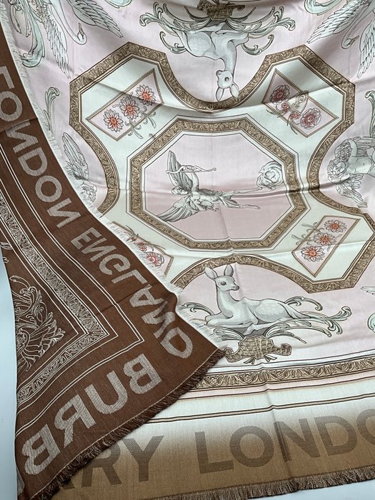 Burberry - ENGLAND /LONDON,XXL Réversible SOIE - Stole (Shawl) - Image 3