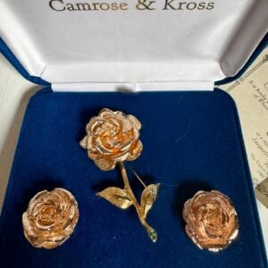 Camrose & Kross - Gold-plated, Swarovski - 2 piece jewellery set - Rare Jackie set