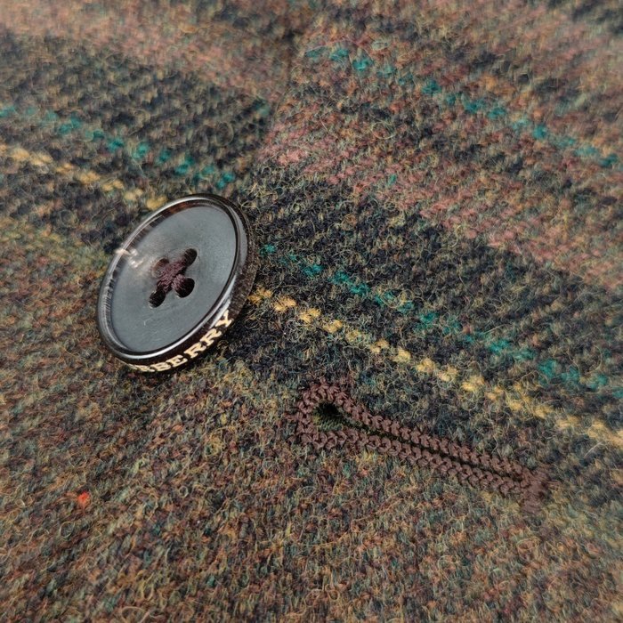 BURBERRY LONDON - 50 IT - Brown Green Plaid Wool Sport Coat Blazer 2 Button - Blazer - New with tags - Image 4