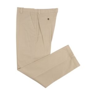 ETRO MILANO - 56 IT - Beige Twill Cotton Chino Pant Classic Straight - Trousers - New with tags