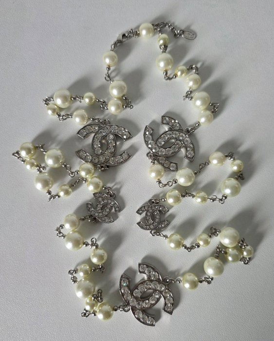 Chanel - Chanel "Sautoir" long pearl necklace (09A) - Chain - Image 7