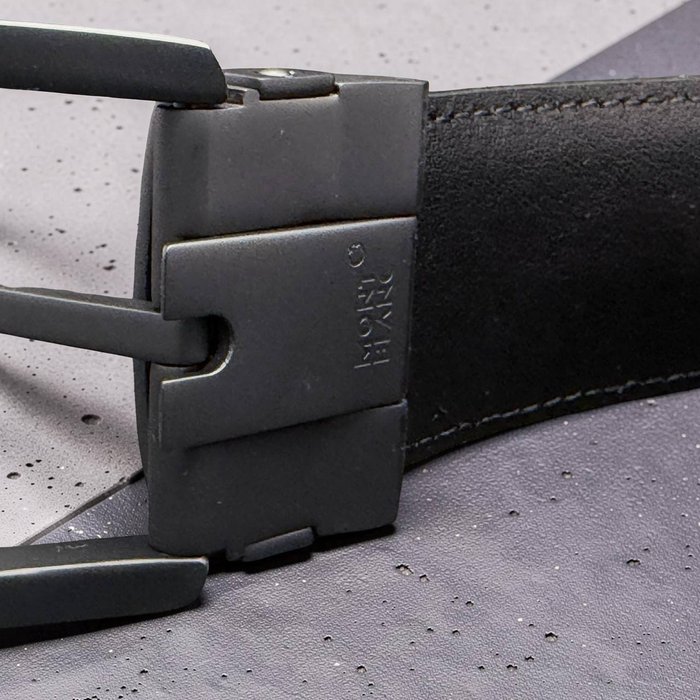 Montblanc - Cinturón de Piel con Hebilla de Herradura - Belt - Image 6
