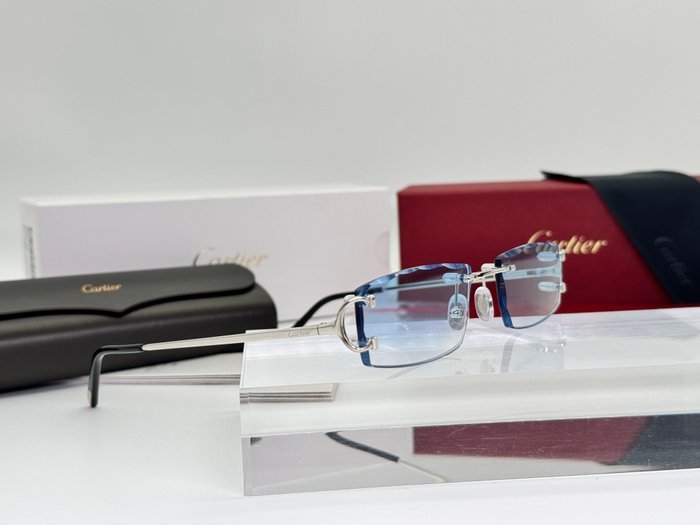 Cartier - Piccadilly Silver Gold Planted 18k Cut Lenses - Sunglasses - Image 5