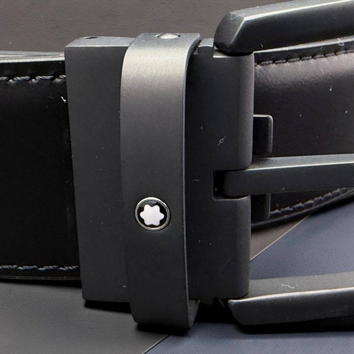 Montblanc - Cinturón de Piel con Hebilla de Herradura - Belt - Image 5