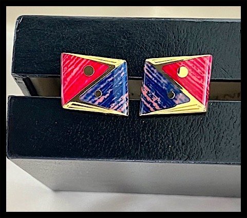 Yves Saint Laurent - Gold-plated - Cufflinks - Image 4