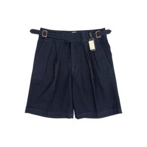 RUBINACCI NAPOLI - 44 IT - Manny Gurkha Short Blue Cotton - Shorts - New with tags