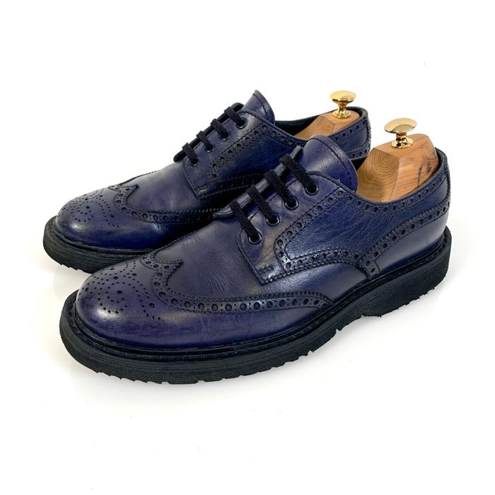 Prada Brogue Sneaker PA 312F Blue UK 9 - Sneakers - Size: EU 43