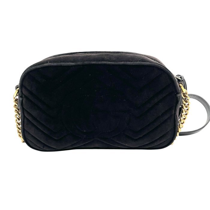 Gucci - Gucci GG Marmont Small Velvet Camera Bag - Shoulder bag - Image 3