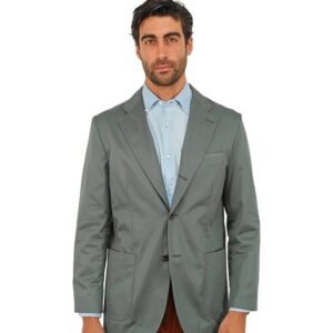 RUBINACCI NAPOLI - 50 IT - Green Off Single Breasted Jacket Cotton - Blazer - New with tags