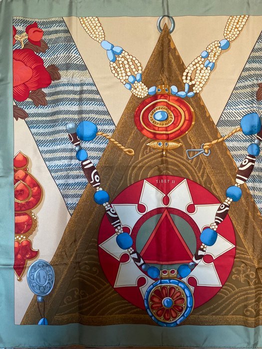 Hermès - « Tibet II » par Cathy Latham 2002, jamais réédité - Scarf - Image 4