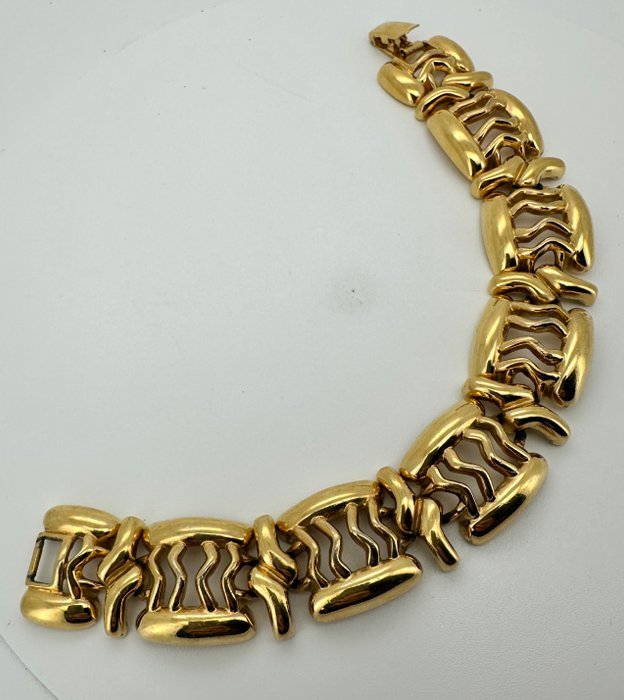 Monet - Gold-plated - Bracelet - 1980s - Image 4