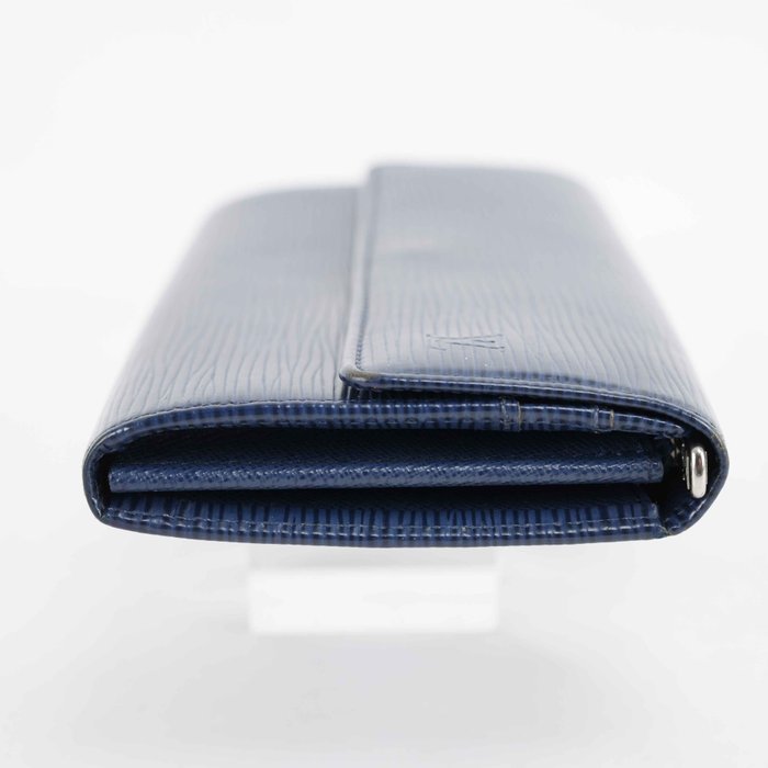 Louis Vuitton - Epi Leather Wallet Blue Long Wallet Silver-Tone Hardware Made in Spain - Wallet - Image 3