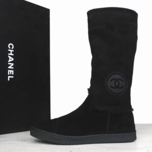 Chanel - CC Signature Shearling Boots - Boots - Size: EU 38