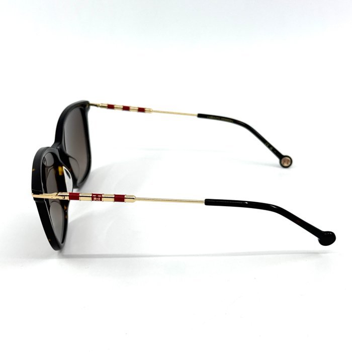 Carolina Herrera - *NEW* - Gold Metal - Brown Acetate - Sunglasses - Image 5