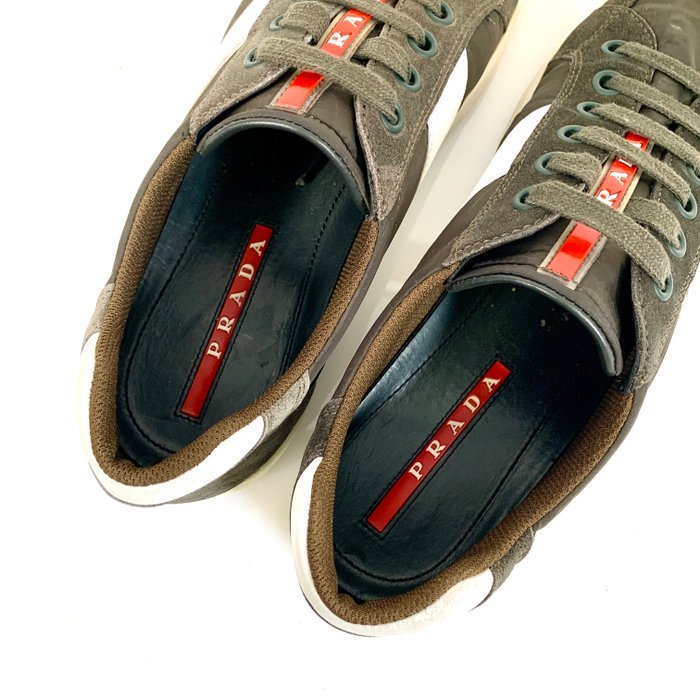 Prada Low Top Sneaker Brown/White 4E 2845 UK 8 - Sneakers - Size: EU 42 - Image 7