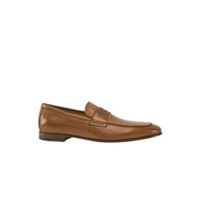 TESTONI - 8 UK - 42 IT - Loafer Shoes Bolognese Construction Calf Caramel - Loafers - Size: EU 42 - New in box