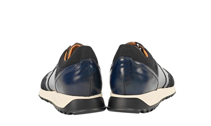 TESTONI Blue Sneaker Plain Calf + Suede + Fabric 8 UK - 42 IT - Sneakers - Size: EU 42 - New with tags - Image 4