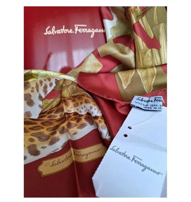 Salvatore Ferragamo - Stampa "Jungle/Puzzle" - Foulard - Image 4