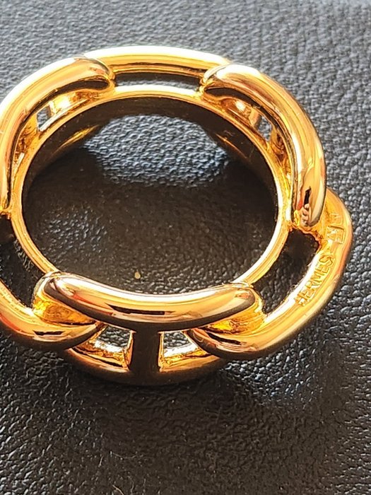Hermès - Gold-plated - Scarf ring - Image 3