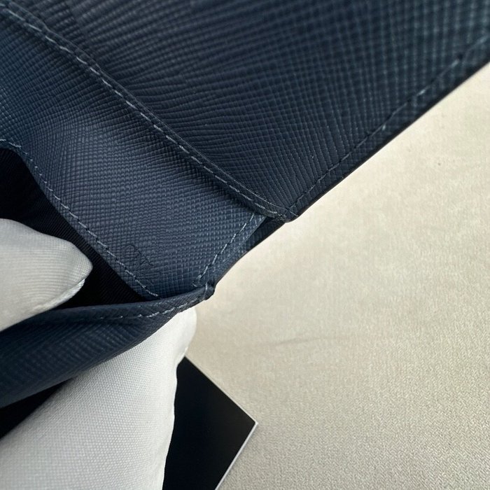 Montblanc - Meisterstück Wallet 6CC – Black/blue– With Certificate - Bi-fold wallet - Image 5