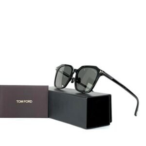 Tom Ford - TF0971-K/S-01A, Cat:*3, Classic Black & Gold, Premium Dark Smoke lenses, Signature Gold T temples - Sunglasses