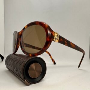 Cartier - Cartier Trinity T8200237 Jaspe Cal. 53 Vintage 80s Sunglasses Round Style - Sunglasses