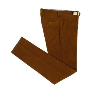 RUBINACCI NAPOLI - IT 48 - "Luca" Rust Cotton Corduroy Trouser Pant Made in Napoli - Trousers - New with tags