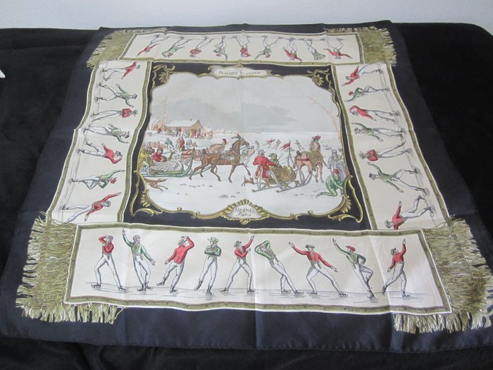 Hermès - Plaisirs du Froid DE 1948 - Foulard