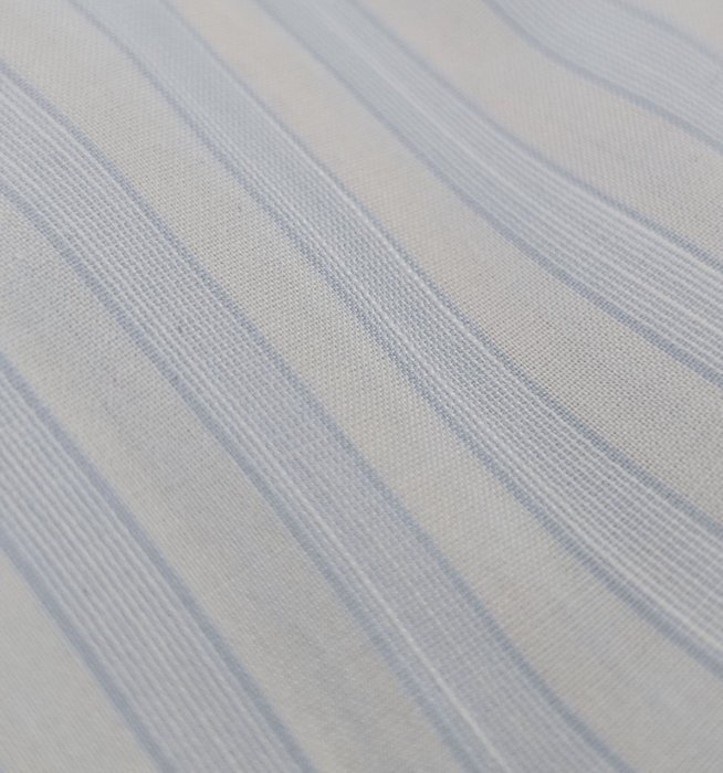 ISAIA - 16 - 41 - "Mix" Dress Shirt Light Blue / White Striped Fine Cotton - Shirt - New with tags - Image 2