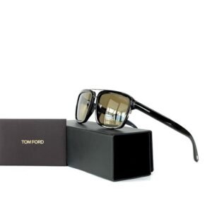 Tom Ford - Anders, TF0780/S-01J, Cat: *3, Classic Silver & Black, Brown Smoke AR+, Signature T temples - Sunglasses