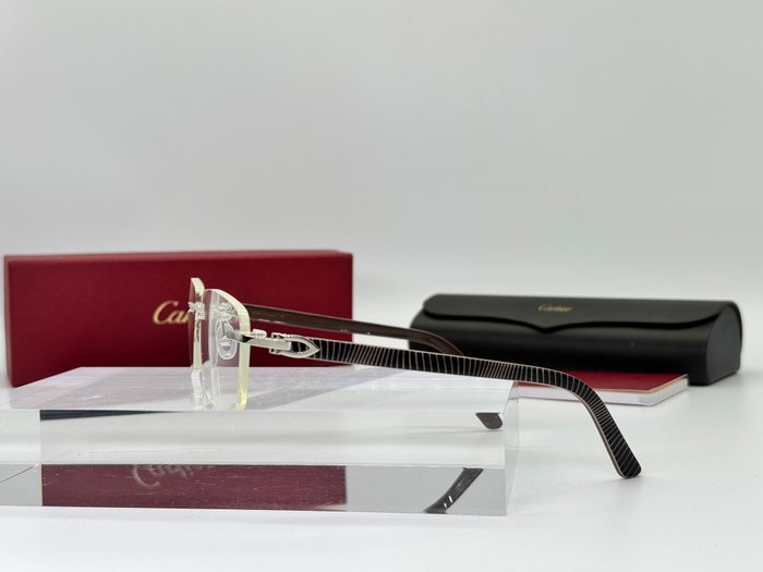 Cartier - C Decor Line Brown Gold Planted 18k - Sunglasses - Image 4