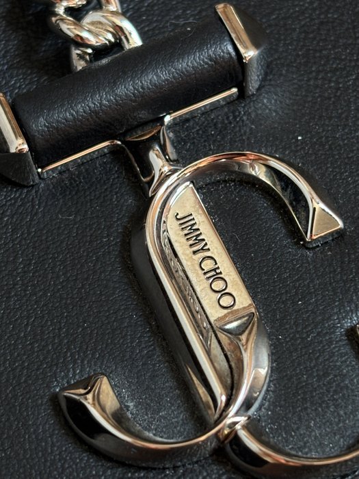 Jimmy Choo - VARENNE HOBO S – BLACK & RED STUDDED LEATHER - Handbag - Image 4