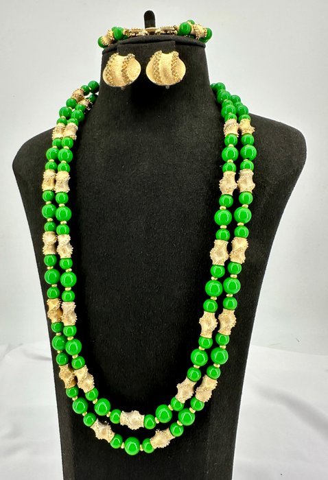 Trifari - Gold-plated - Parure - Image 3
