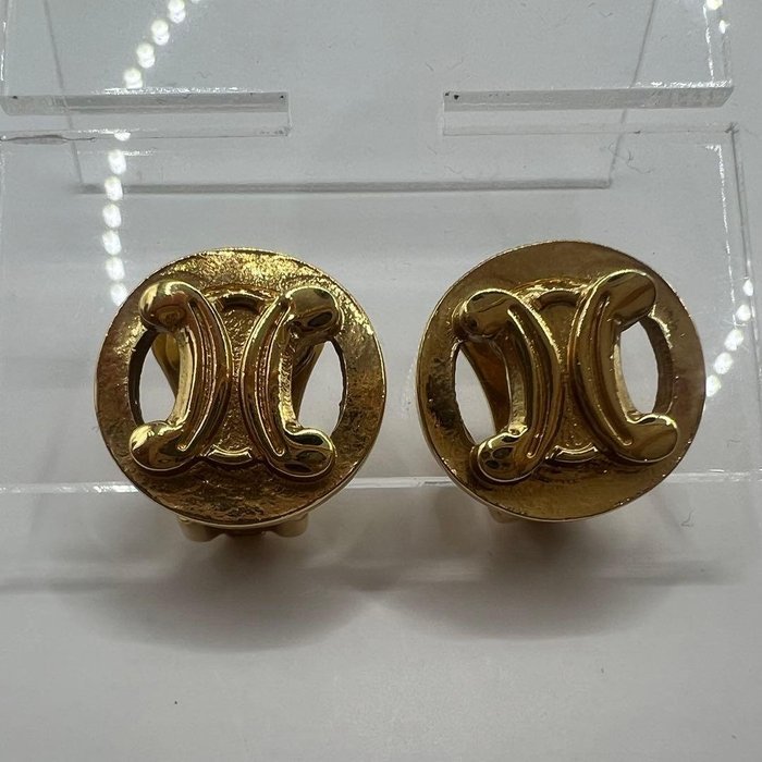 Céline - Gold-plated - Earrings - Triomphe - Image 2