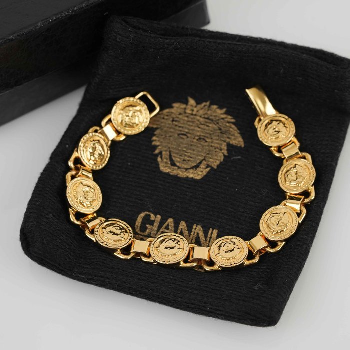 Versace - Gold-Tone - Bracelet - Gold Medusa Coins - Image 2