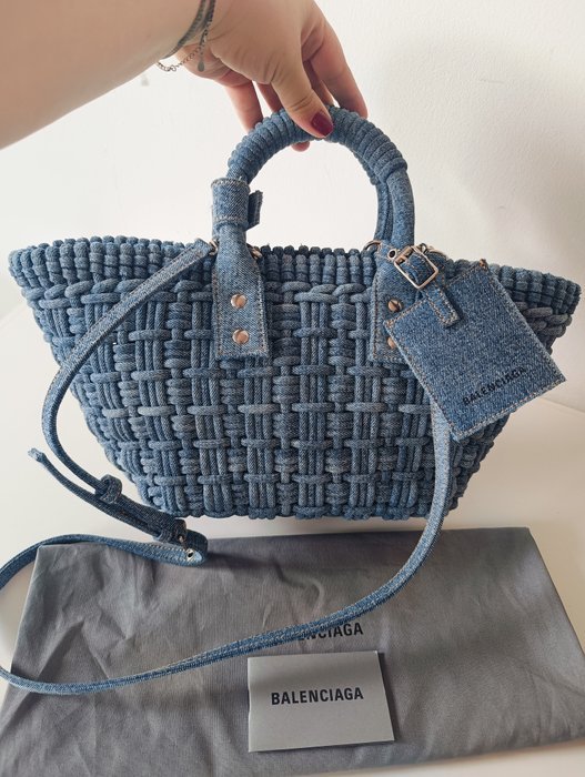 Balenciaga - Borsa intrecciata denim - Bag - Image 8