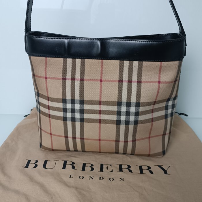 Burberry - Borsa a Spalla Burberry London in tela Haymarket Check - Handbag - Image 7