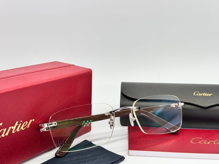 Cartier - C Decor Line Brown Gold Planted 18k - Sunglasses - Image 8