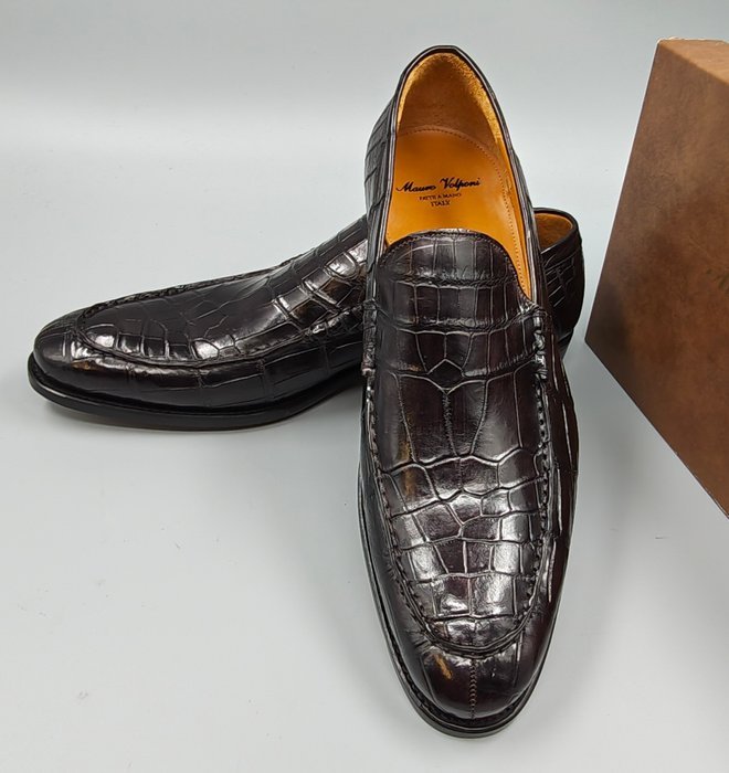 Mauro Volponi-Crocodile-UK10.5 - Loafers - Size: EU 44.5 - New in box - Image 3