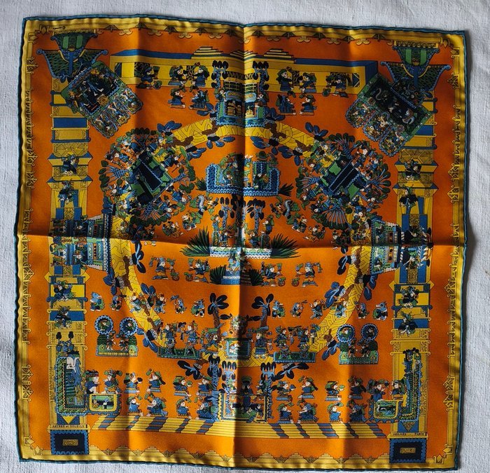 Hermès - ASTRES ET SOLEILS by Annie Faivre. Gavroche - Foulard