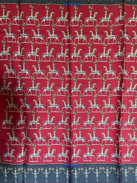 Hermès - " Les Artificiers" by Michel Duchene 1987 Rare - Scarf - Image 3
