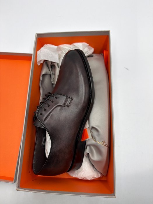 Santoni - Lace-up shoes - Size: EU 41.5 - New in box - Image 7