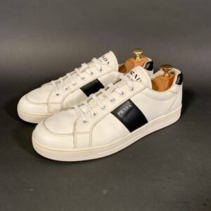 Prada Low Top Sneaker Black/White 2EG 354 UK 8.5 - Sneakers - Size: EU 42.5