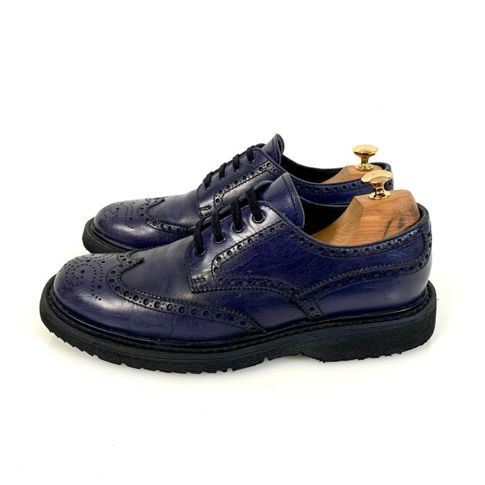 Prada Brogue Sneaker PA 312F Blue UK 9 - Sneakers - Size: EU 43 - Image 3